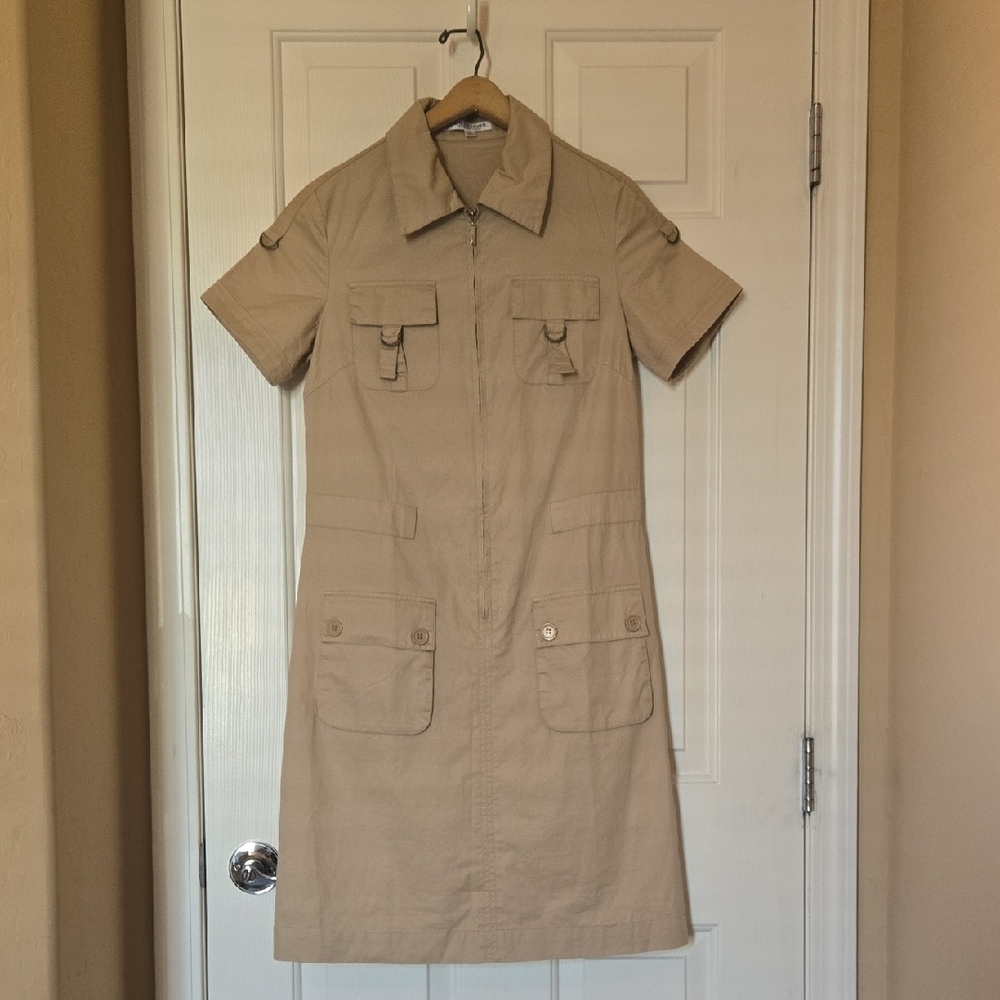 WANG MAO Sz XL Chinese UNIFORM STYLE Light LINEN Summer Khaki GREEN! TIMELESS - Picture 4 of 8